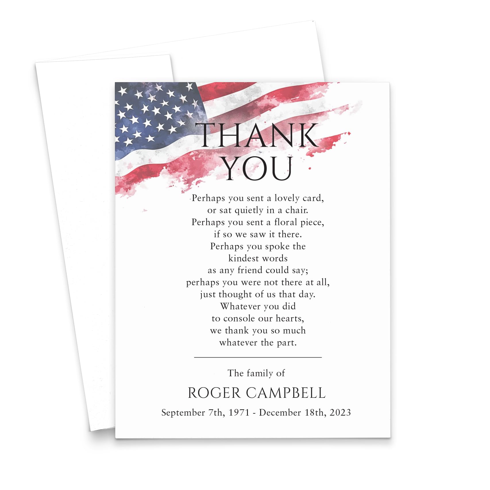 Amazon.com: Modern Pink Paper Funeral Thank You Cards With